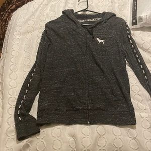 PINK Zip up jacket with hoodie